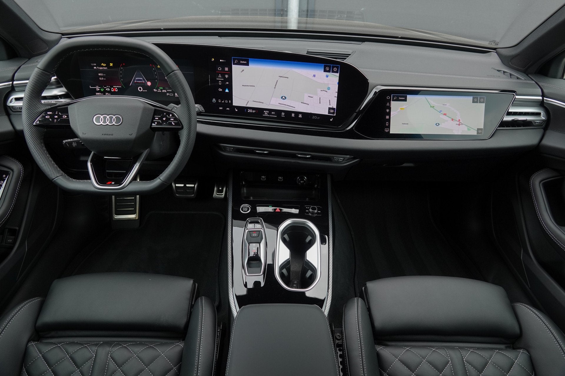 Audi A6 Avant Edition One | e-hybrid 299Pk | Quattro | Plug-, Automaat, Gebruikt, Zwart, 4 cilinders