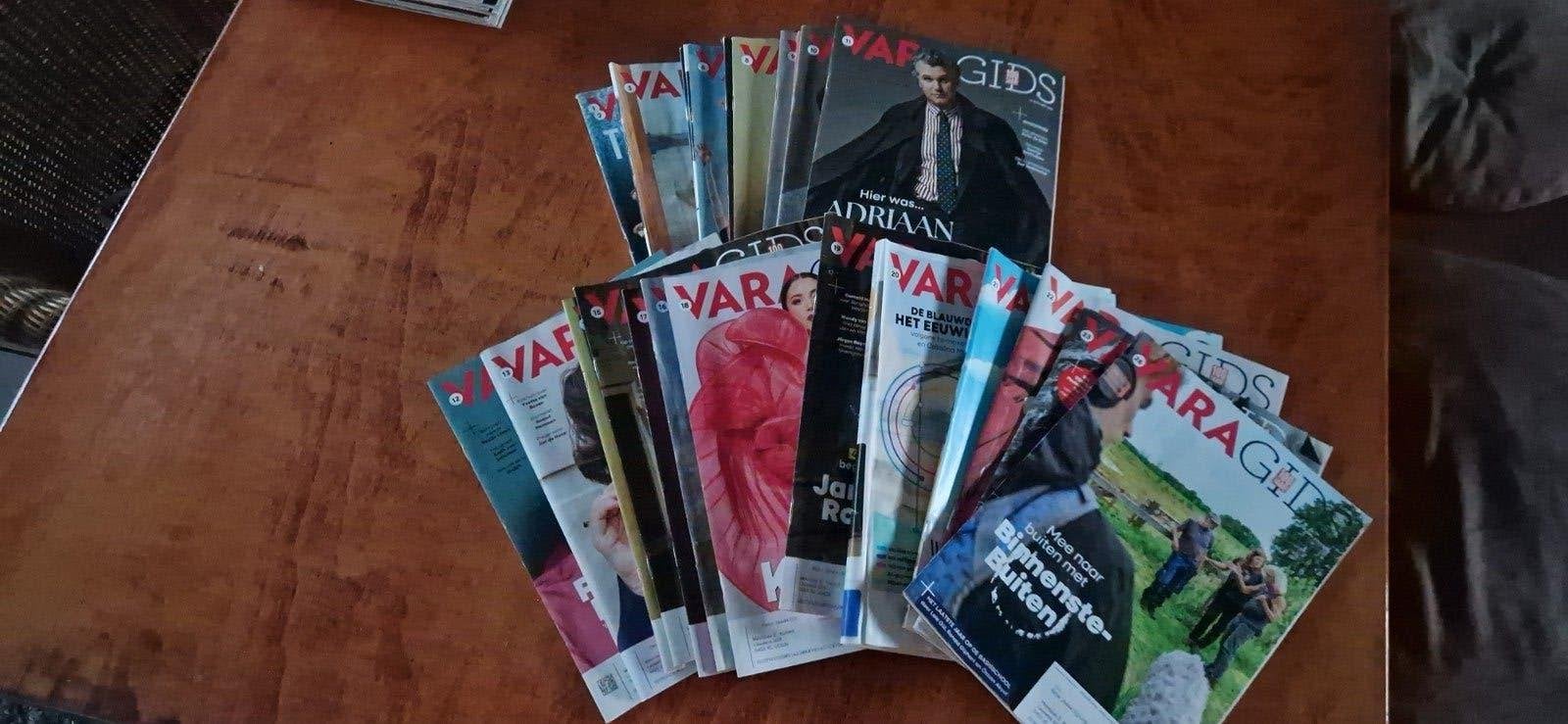 Grote stapel Varagids tijdschriften, Ophalen of Verzenden, Zo goed als nieuw, Muziek, Film of Tv