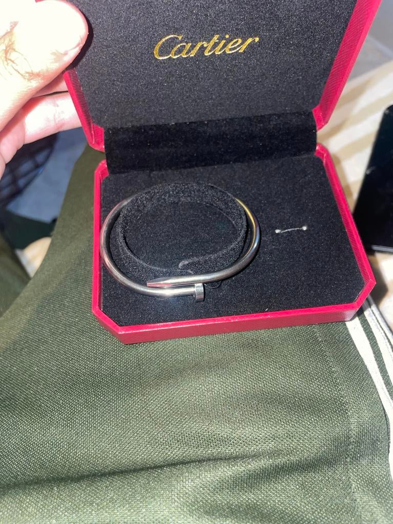 Cartier Juste un Clou Armband Zilverkleurig, Sieraden, Tassen en Uiterlijk, Armbanden, Ophalen, Zo goed als nieuw, Zilver