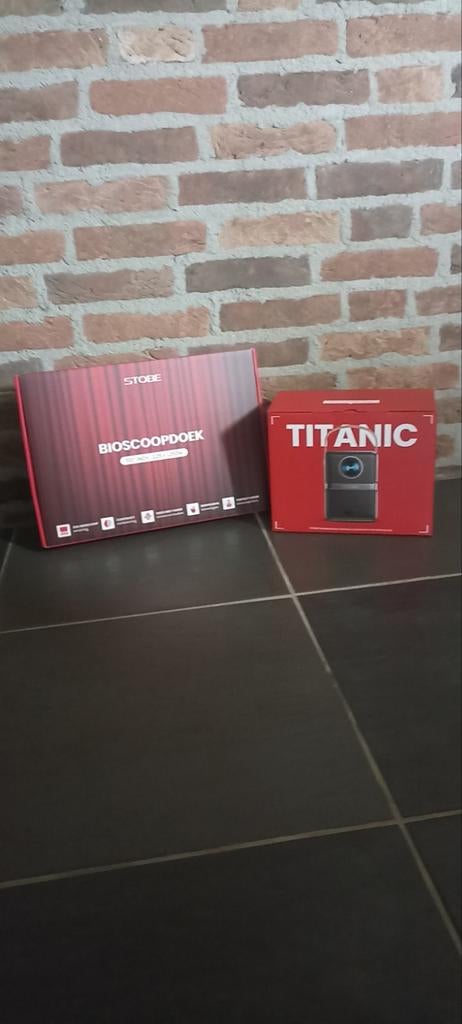 Stobe Thuisbioscoop Home Cinema Set met Bioscoopdoek, Overige merken, Overige systemen, Nieuw, Ophalen of Verzenden