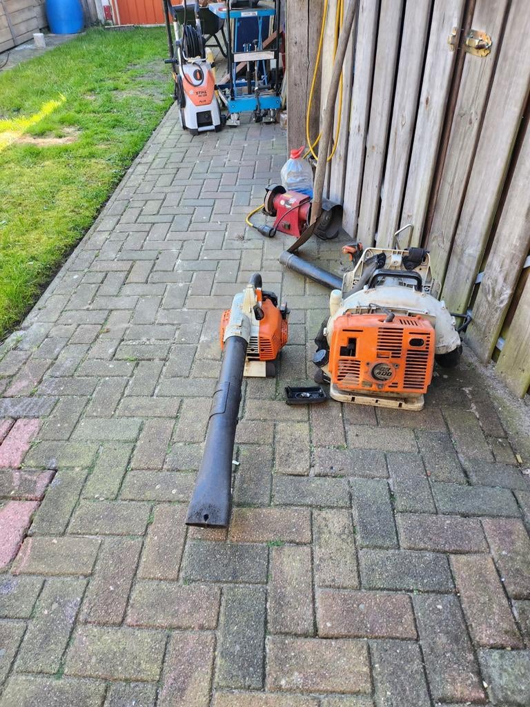 2 blad blazers opknapper lopen niet bel, Tuin en Terras, Bladblazers, Ophalen of Verzenden, Gebruikt, Benzine