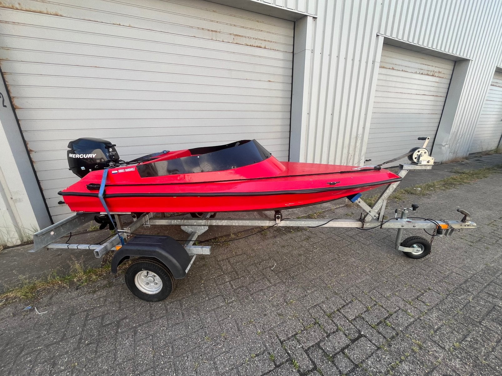 Spitfire 8pk 4t mercury op nette trailer, Watersport en Boten, Speedboten, Ophalen, 8 pk, Gebruikt, Minder dan 70 pk