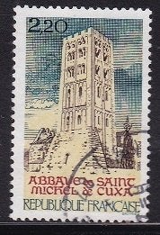 3162 - Frankrijk michel 2508 gestempeld , Toerisme , Abdij, Verzenden, Gestempeld