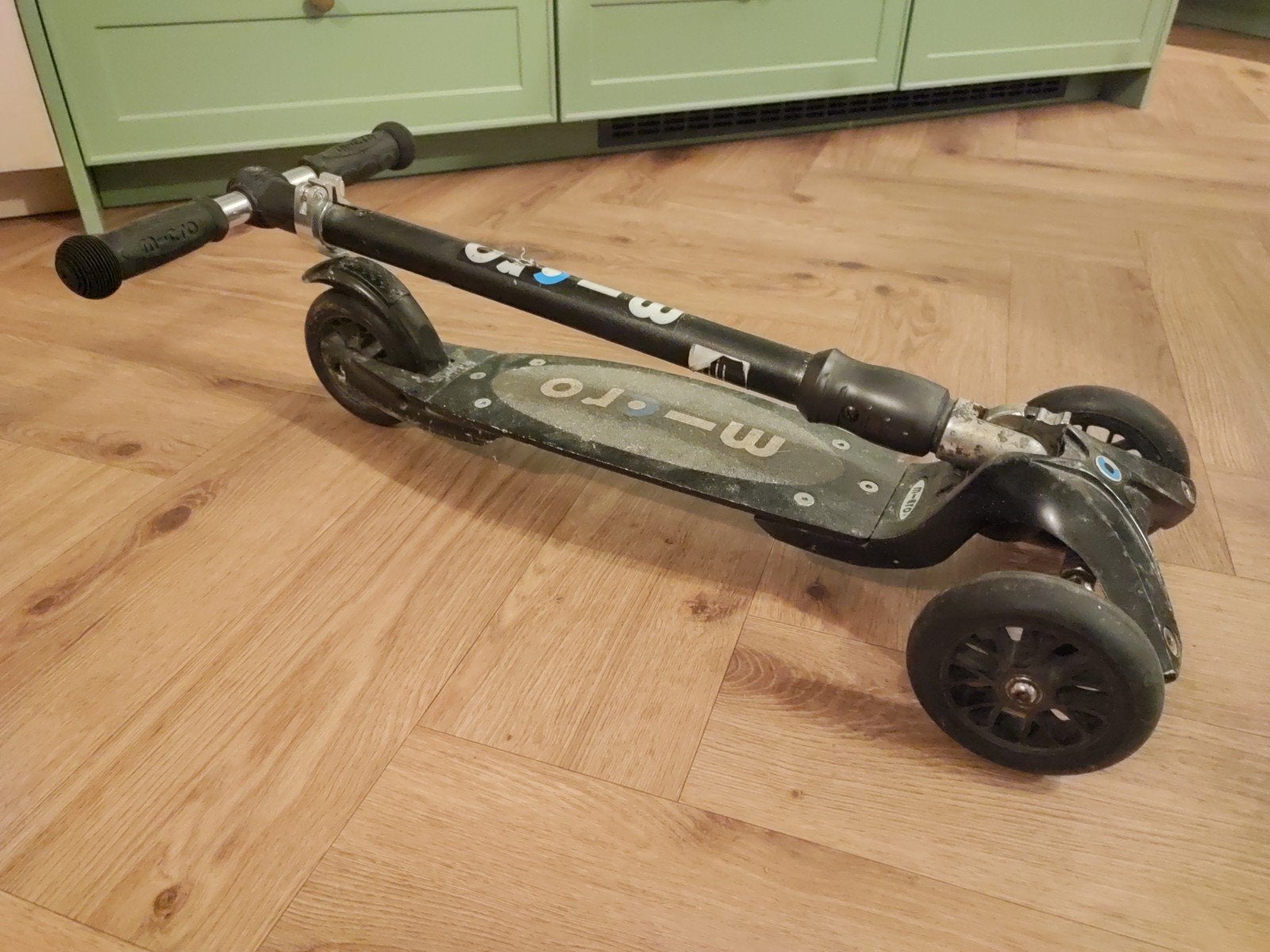 Micro kickboard step, zwart, in redelijk goede staat, Ophalen, Gebruikt, Gewone step, Micro