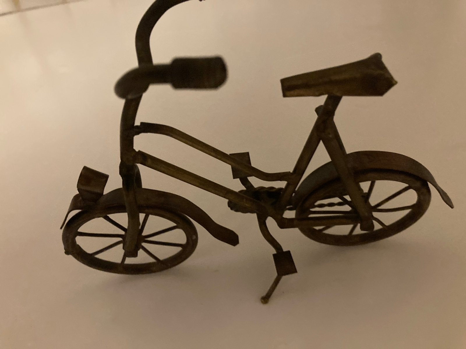 Decoratieve metalen fiets miniatuur, Overige merken, Gebruikt, 1:50 of kleiner, Overige typen