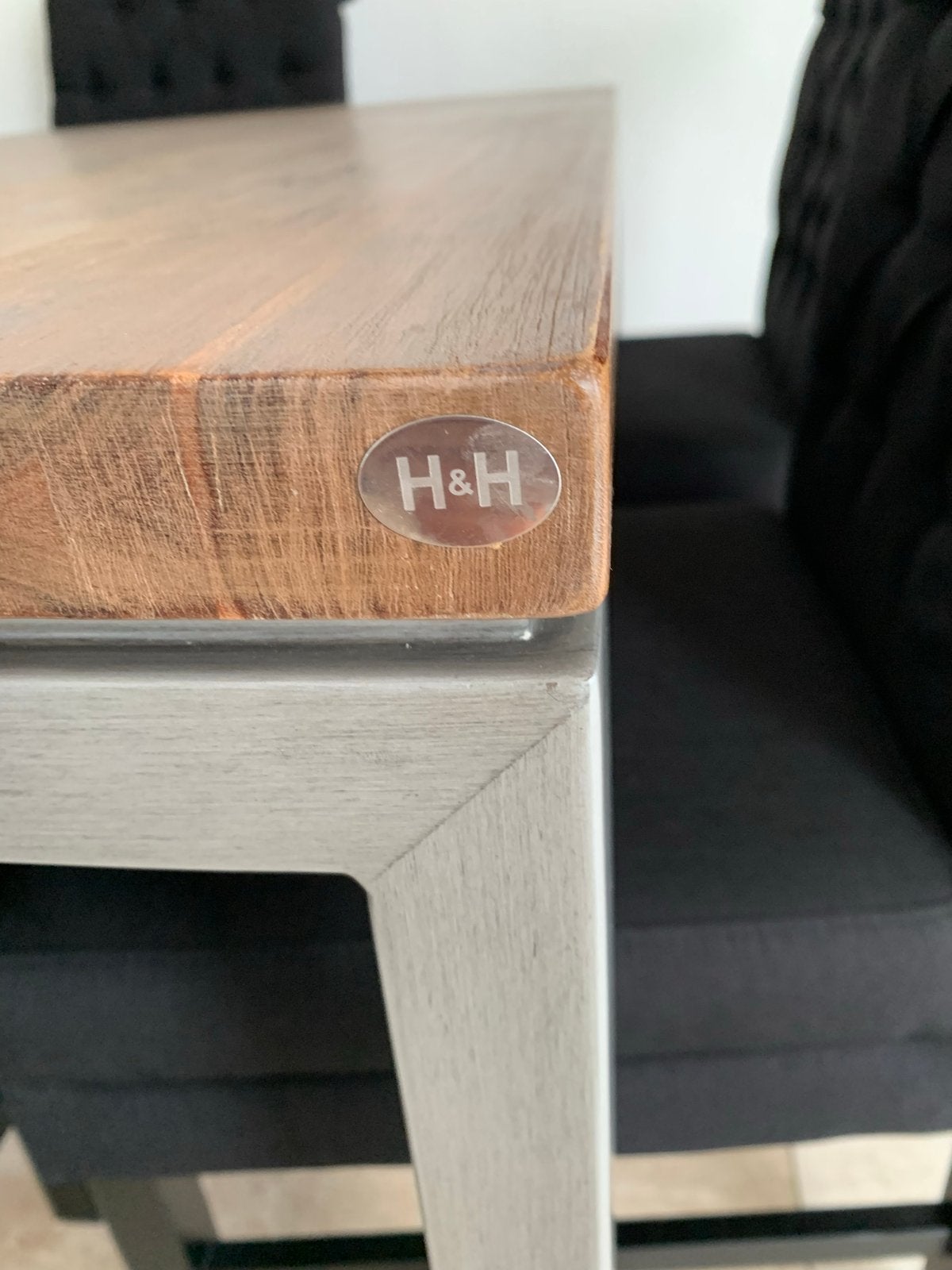 Eettafel Henders en Hazel, Huis en Inrichting, Tafels | Eettafels, Ophalen, Gebruikt, 100 tot 150 cm, Vierkant
