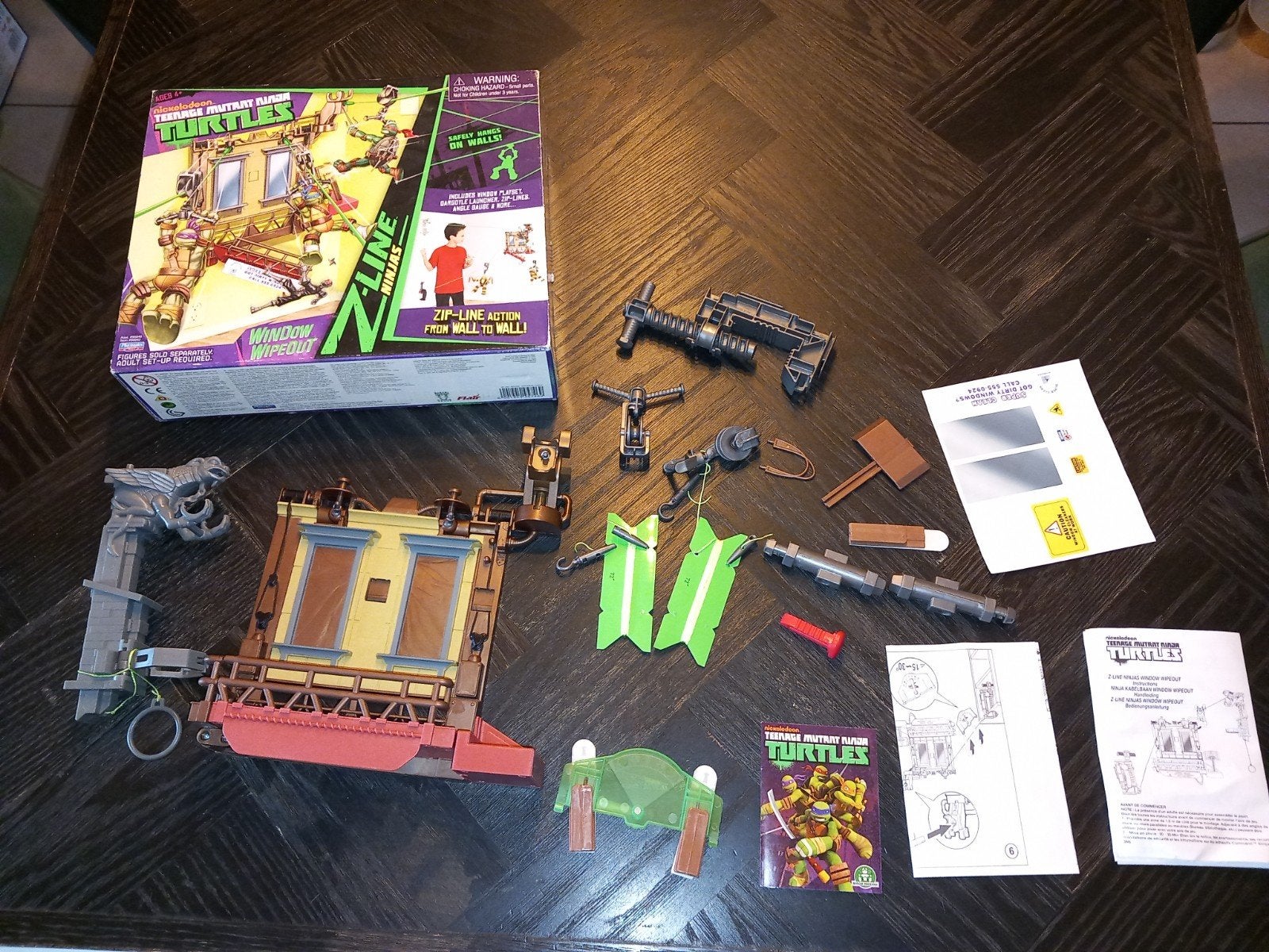 Teenage Mutant Ninja Turtles Z-Line Window Wipeout Speelset, Jongen of Meisje, Playmates Toys, Ophalen of Verzenden, Niet gespecificeerd