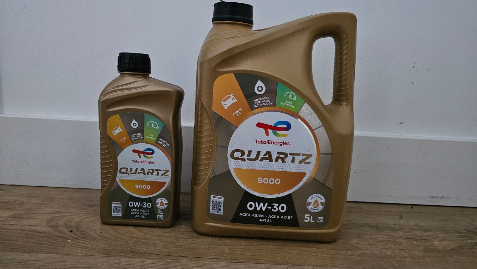 5 liter !! Total Quartz 9000 , 0W30 A5/B5 motorolie, Ophalen of Verzenden