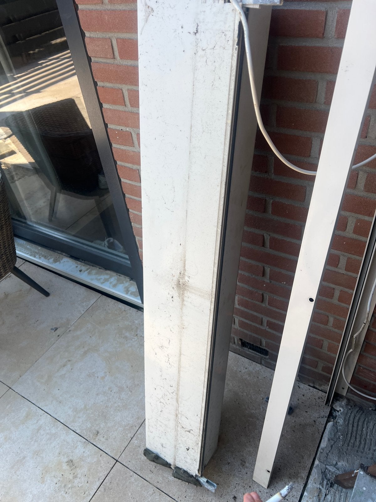 Gebruikt elektrisch rolluik - 134 cm breed, 230 cm hoog, Doe-het-zelf en Verbouw, Gebruikt, 200 cm of meer, Ophalen of Verzenden