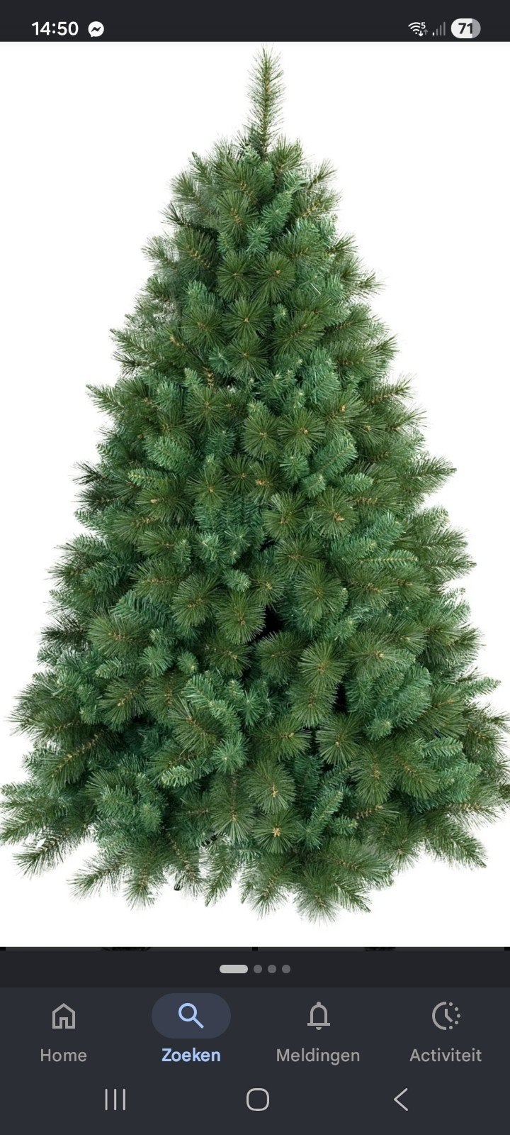 Kerstboom 210cm hoog, Ophalen, Zo goed als nieuw