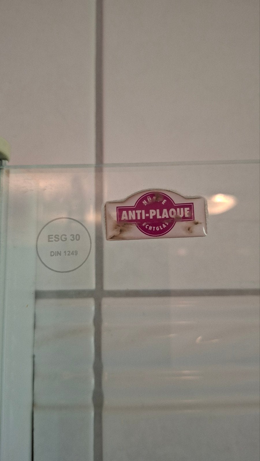 Hüppe Douchewand ESG 30 Echtglas Anti-Plaque, Ophalen, Gebruikt, Glas, Douche