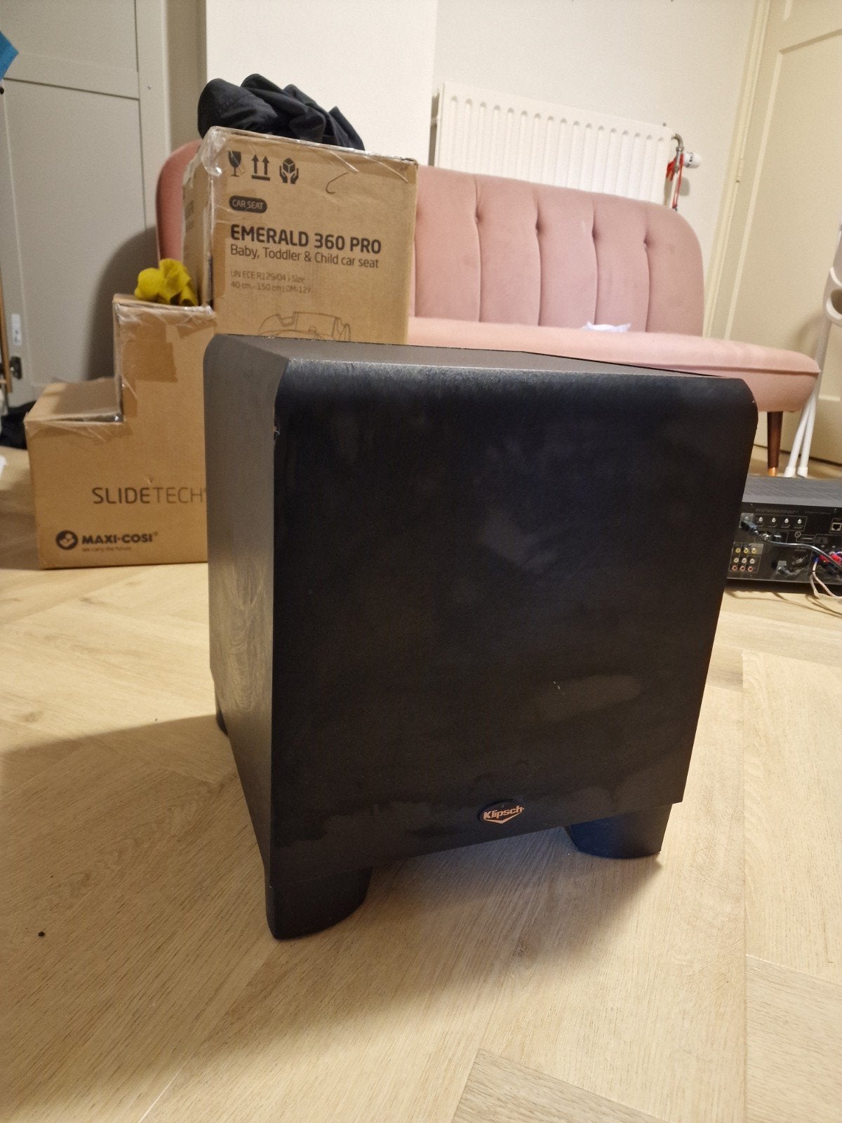 Klipsch KSW10 Subwoofer - Krachtige Bass voor Thuisbioscoop, Audio, Tv en Foto, Subwoofer, Ophalen of Verzenden, 150 watt of meer