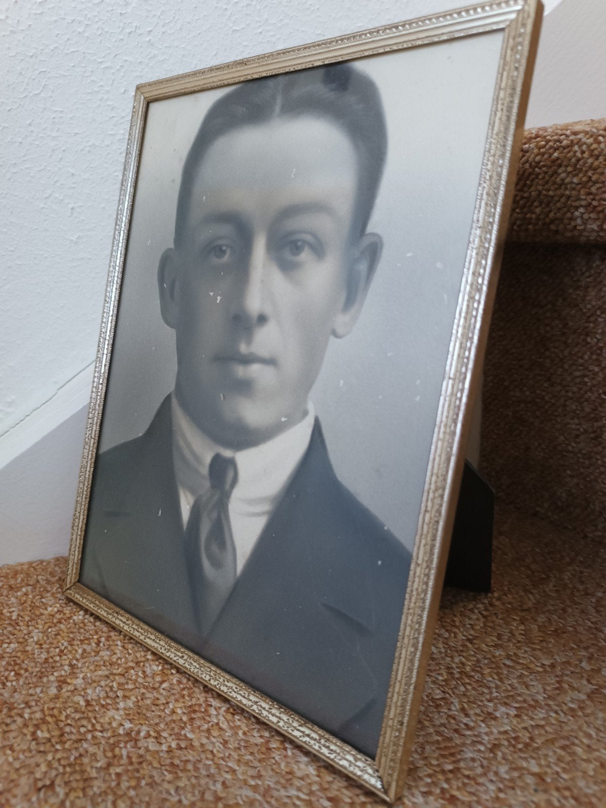Fotolijst met oude foto, Ophalen of Verzenden