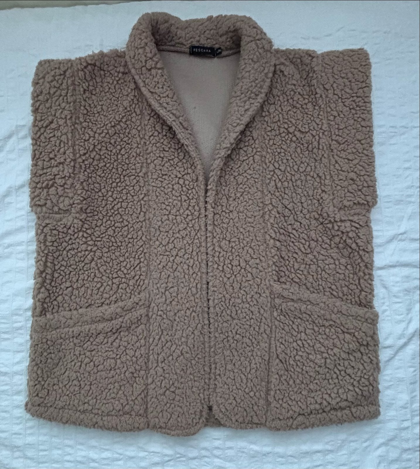 Heerlijk warm teddy gilet - Maat L/XL, Ophalen of Verzenden, Gedragen, Maat 42/44 (L), Bruin