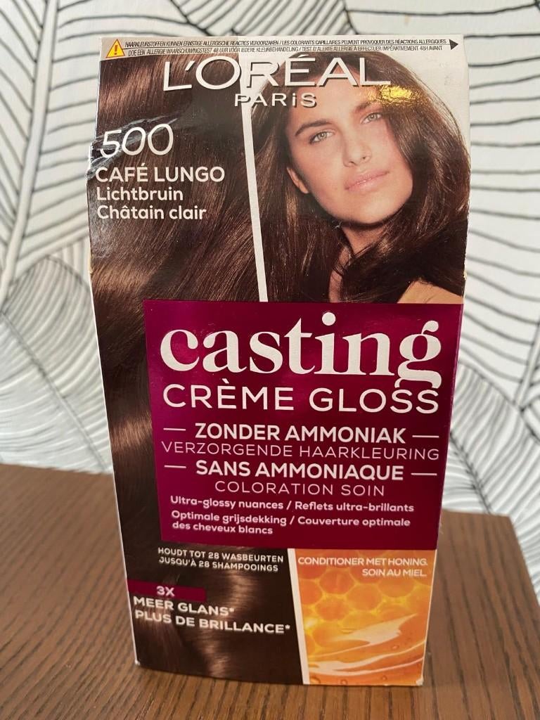 L'Oréal Paris Casting Haarverf 500 Café Lungo Lichtbruin NEW, Ophalen, Nieuw, Overige typen