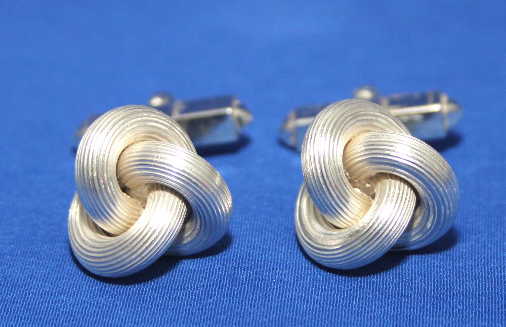 Schitterende Massief Zilver Wolmerk Manchetknopen, Ophalen of Verzenden, Zilver, Manchetknopen