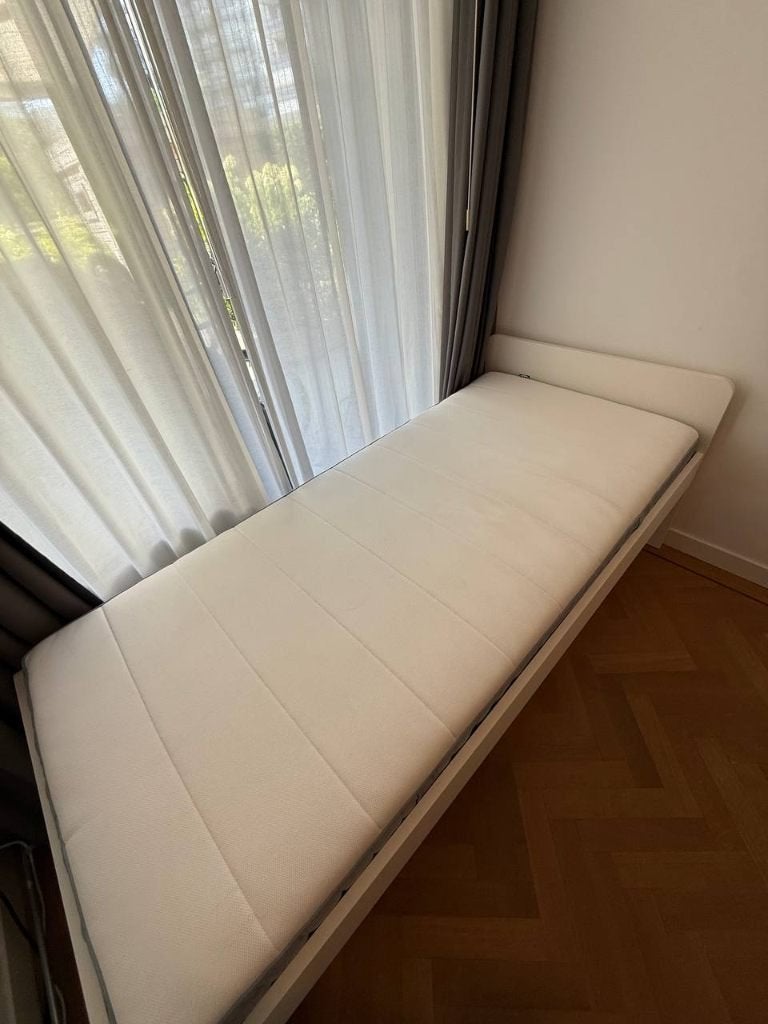 Bed IKEA SLÄKT / NATTAPA + mattress, Ophalen, Overige materialen, 90 cm, Eenpersoons
