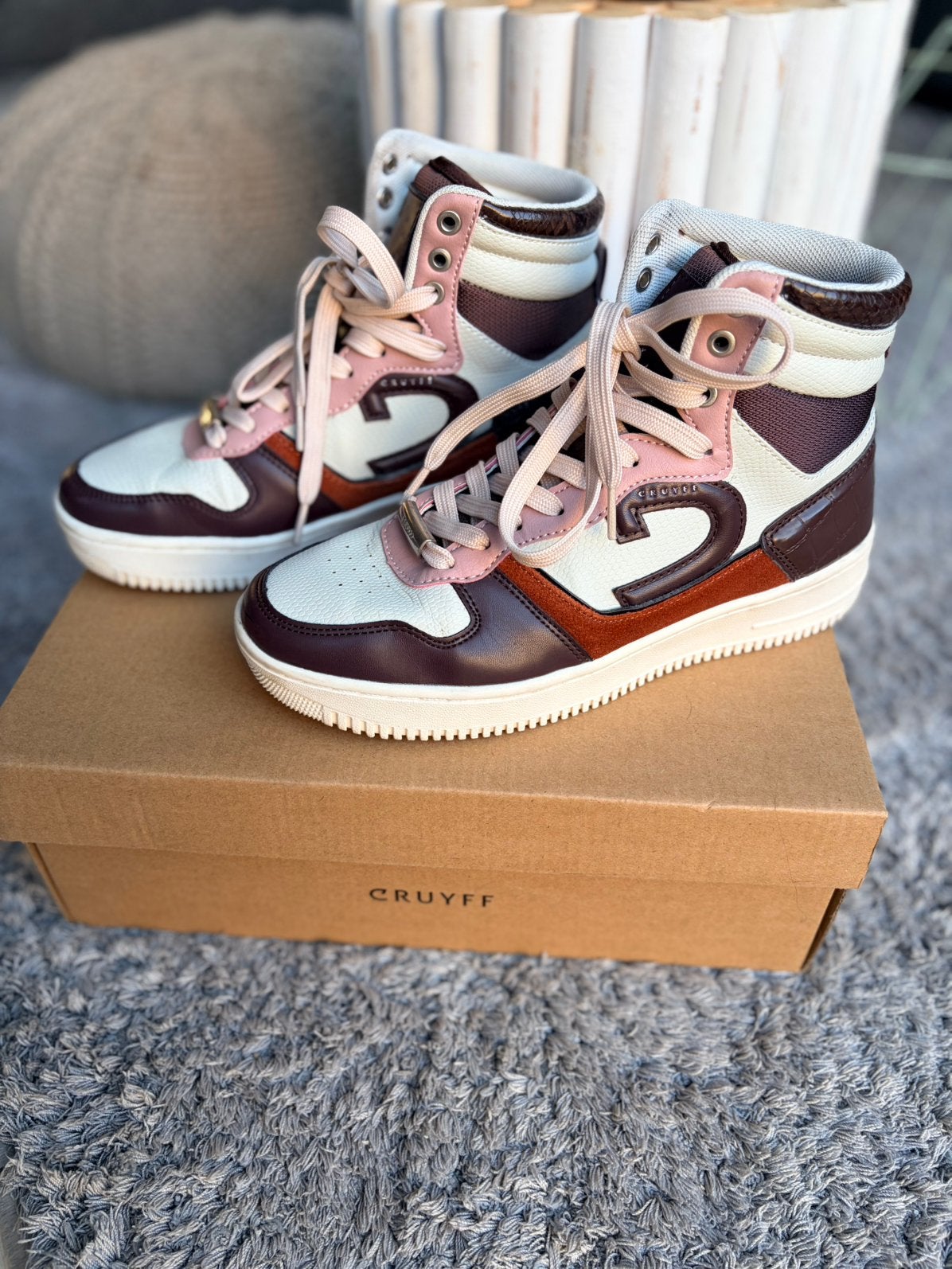 Sneakers Cruyff, Ophalen of Verzenden, Zo goed als nieuw, Bruin, Sneakers of Gympen