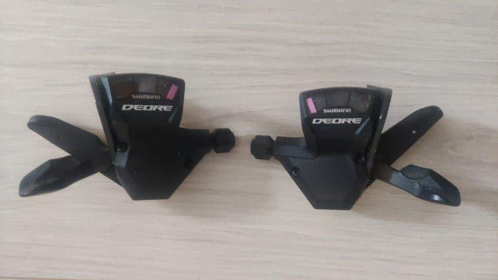 Shimano Deore SL-M590 shifters – links werkt, rechts defect, Ophalen of Verzenden, Gebruikt