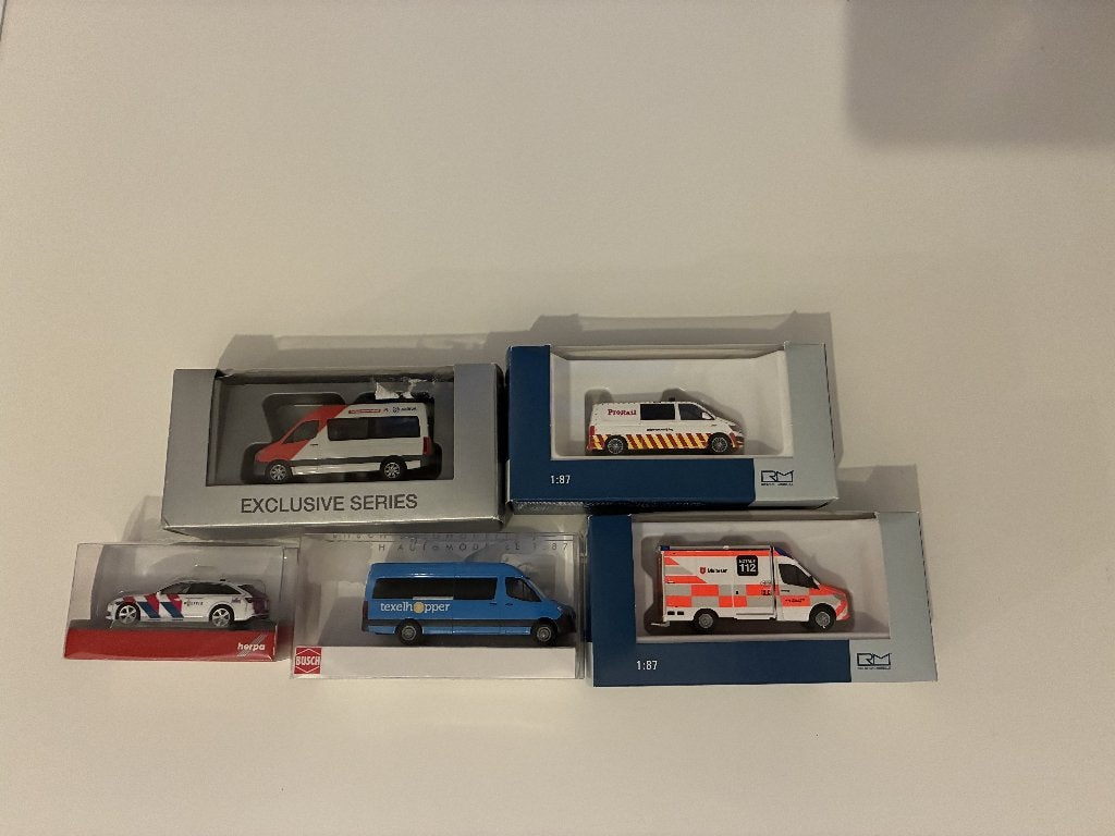 Rietze, herpa, Busch modelauto's 1:87, Ophalen, Zo goed als nieuw, Auto, Herpa