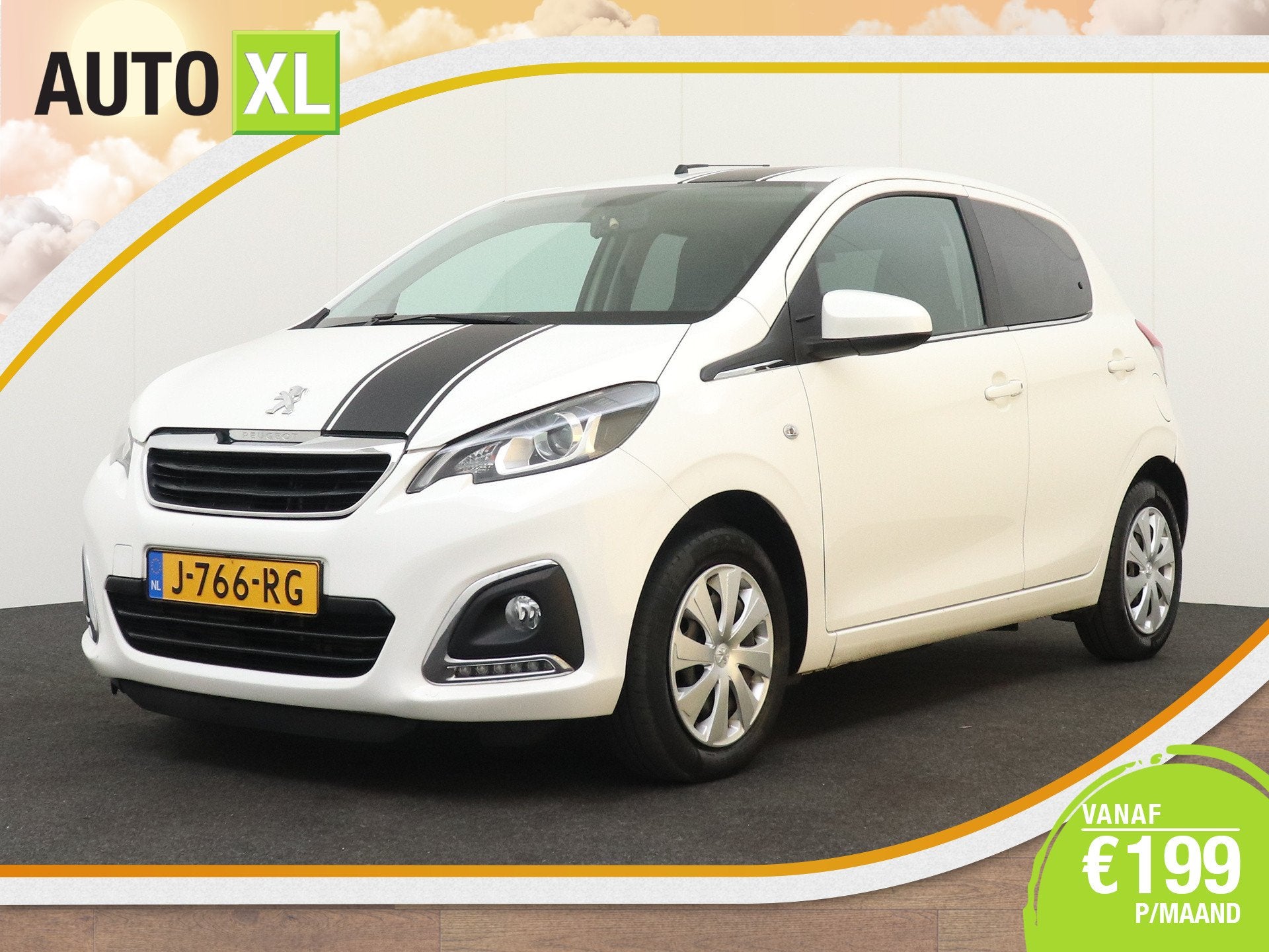 Peugeot 108 1.0 73 PK e-VTi Sport Camera Carplay LED, Voorwielaandrijving, Stof, Gebruikt, 4 stoelen