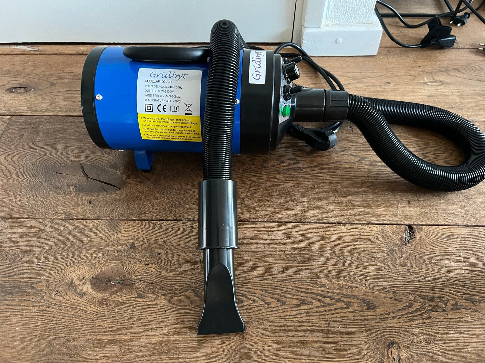 Professionele hondenföhn, Ophalen of Verzenden, Zo goed als nieuw, Waterblazer/föhn