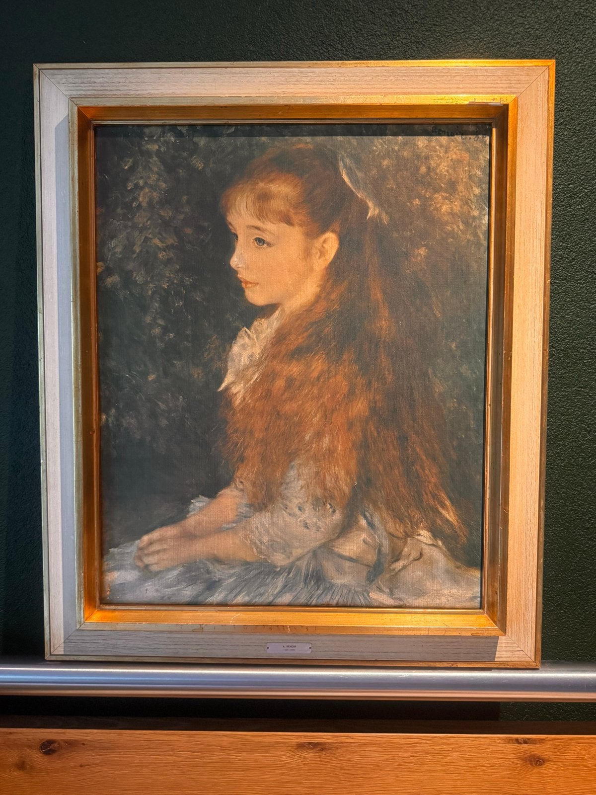 Reproductie 'Kleine Irene' van Renoir, Ophalen, Doek, Portret of Personen, Impressionistisch