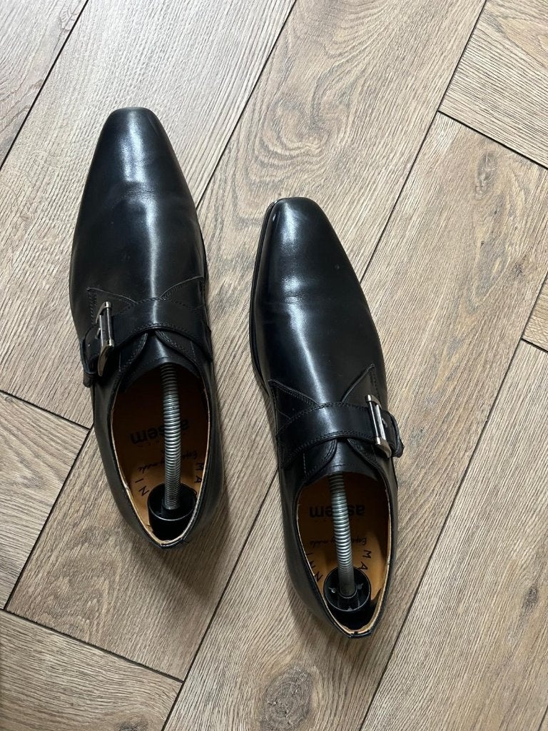 Mooie luxe Magnanni schoenen model 108856, Kleding | Heren, Schoenen, Verzenden, Zwart, Magnanni, Gespschoenen
