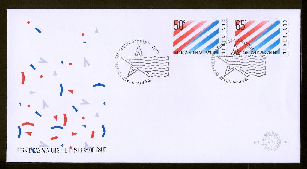 FDC ‘200 jaar betrekkingen Nederland - USA, Ophalen of Verzenden, Nederland