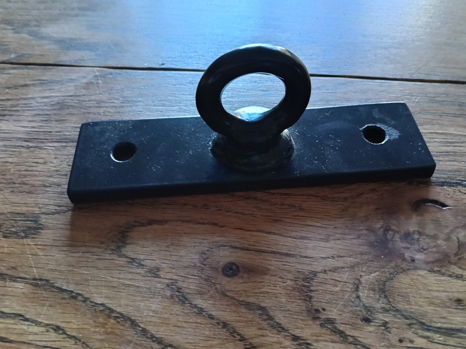 zwart metalen ophang oog voor bokszak - 15 cm, Ophalen of Verzenden, Nieuw, Bokszak