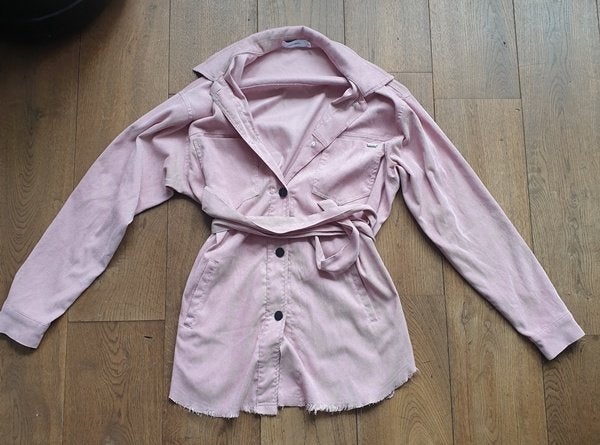 Lichtroze Ribstof Zomerjas Ambika (M-L), Kleding | Dames, Maat 38/40 (M), Ophalen of Verzenden, Roze, Ambika