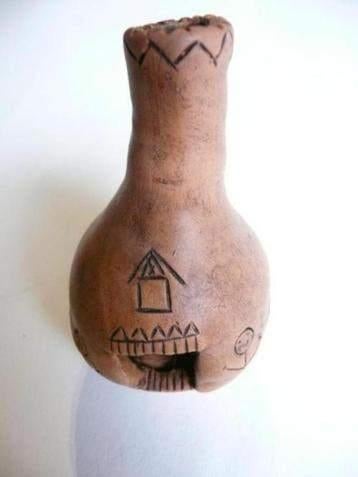 Afrikaanse keramische b.b.q. / poppenhuisminiatuur, Ophalen, Nieuw, Decoratie