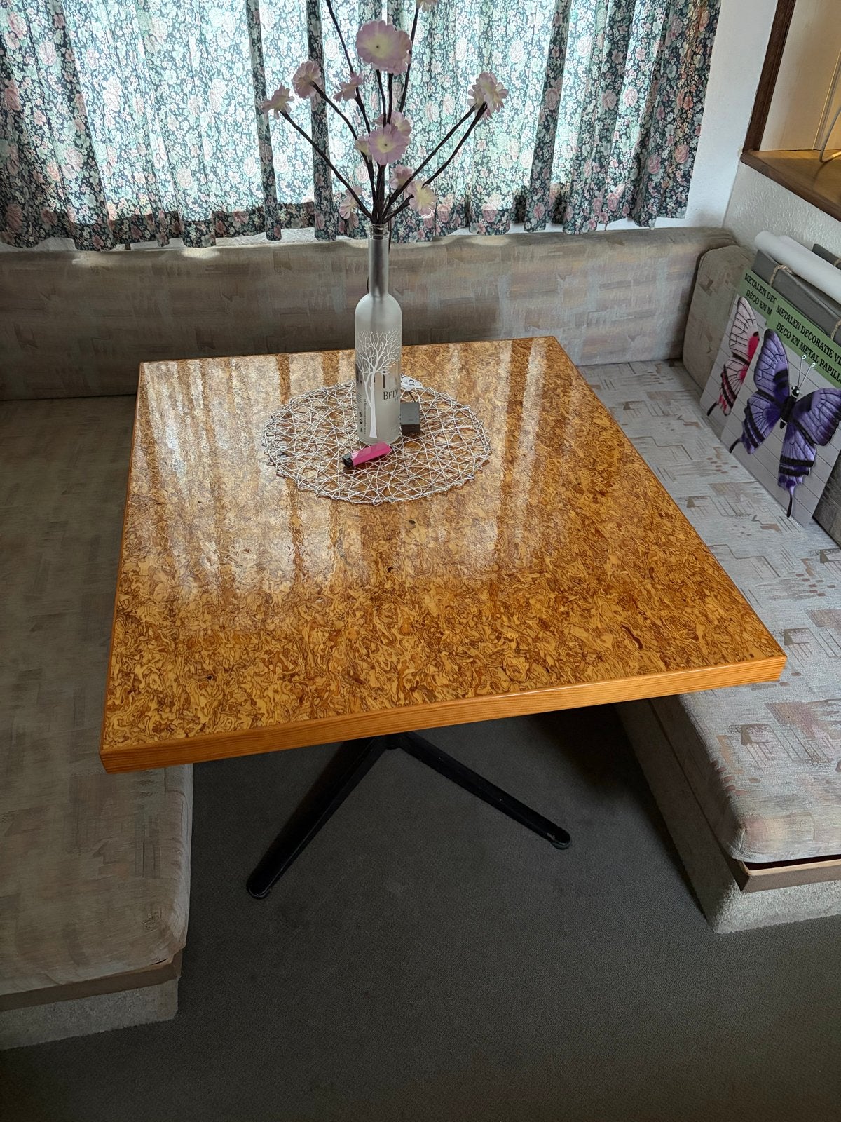 Mooie tafel 81x91x65,5 cm direct af te halen, Ophalen, Gebruikt, Vierkant, 50 tot 100 cm
