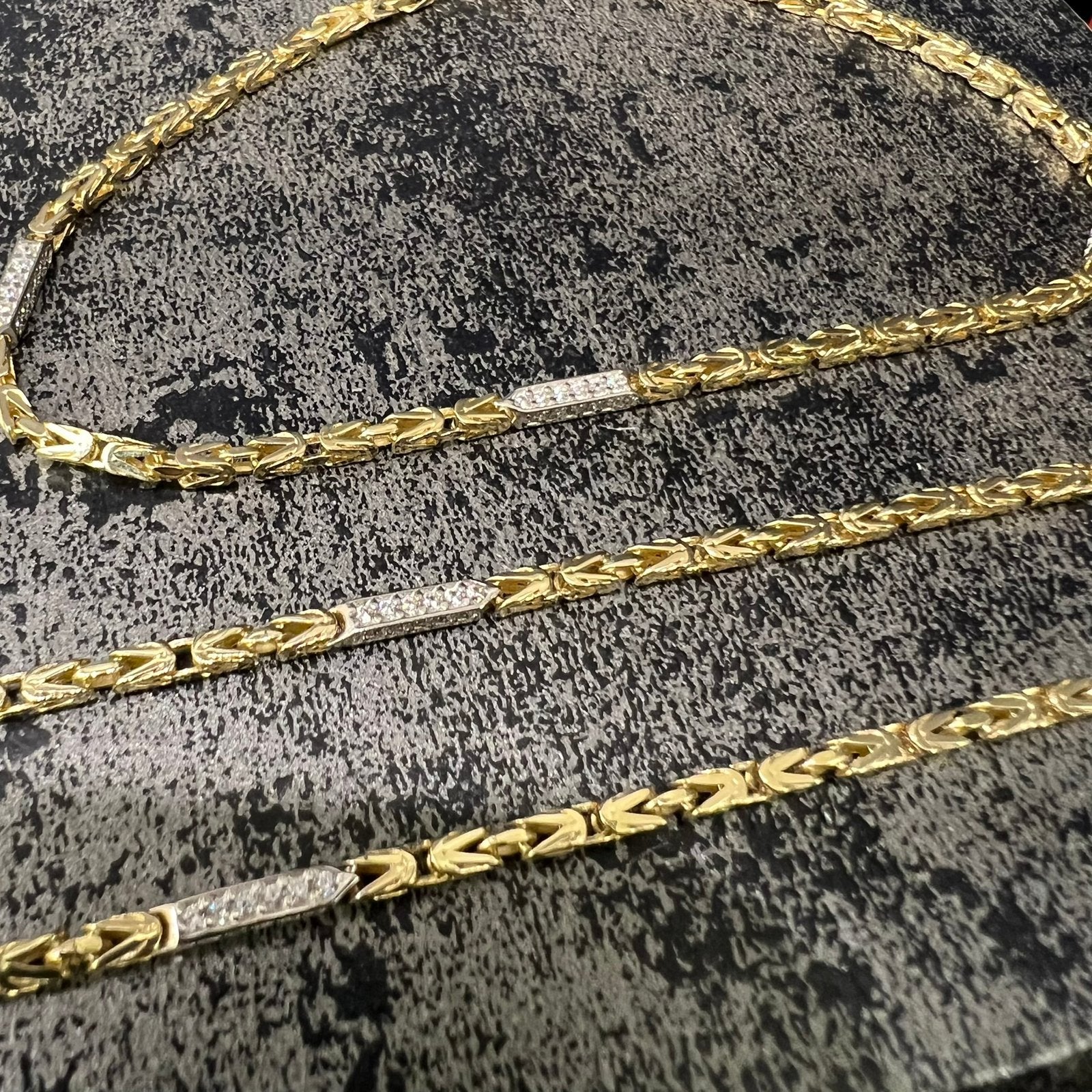14k gouden koningsketting schakel prachtig model, Ophalen of Verzenden, Nieuw, Goud