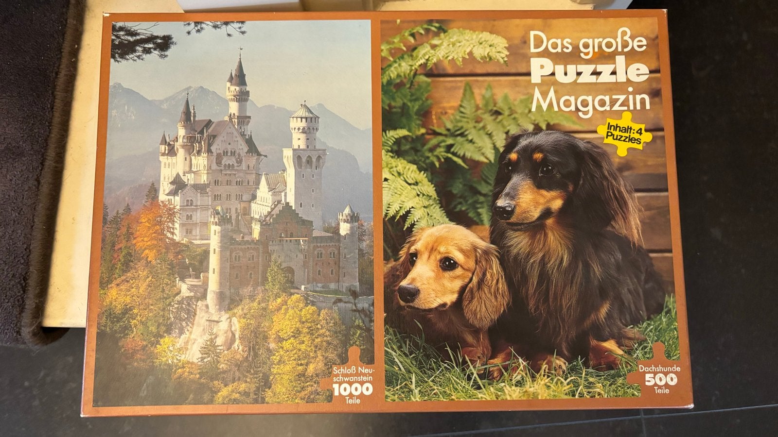 Das große Puzzle Magazin - 4 puzzels in 1 doos, Ophalen of Verzenden, 500 t/m 1500 stukjes, Gebruikt, Legpuzzel