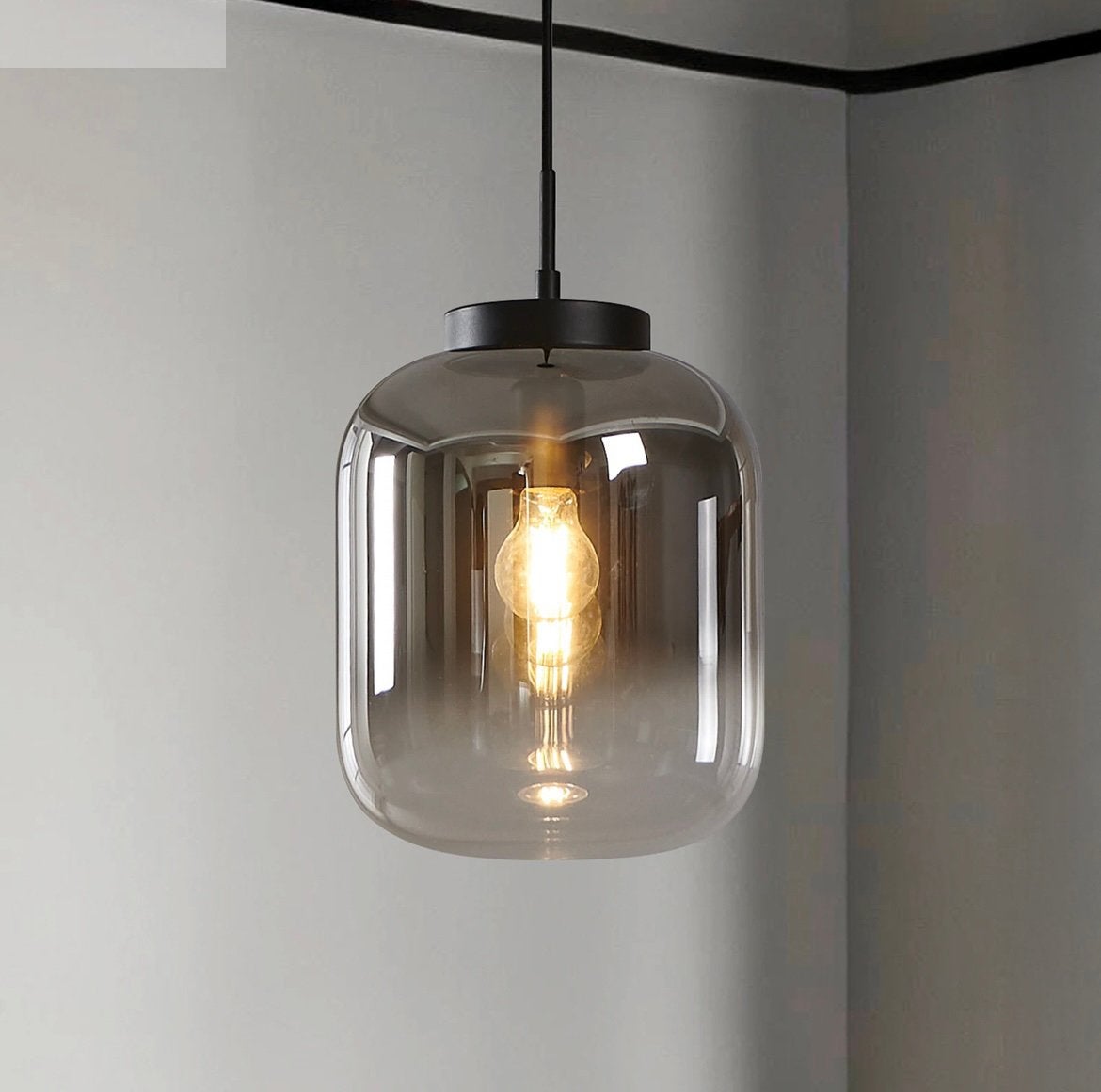 Hanglamp Bulciago van Eglo 24x30cn, Huis en Inrichting, Lampen | Hanglampen, Ophalen of Verzenden, Zo goed als nieuw