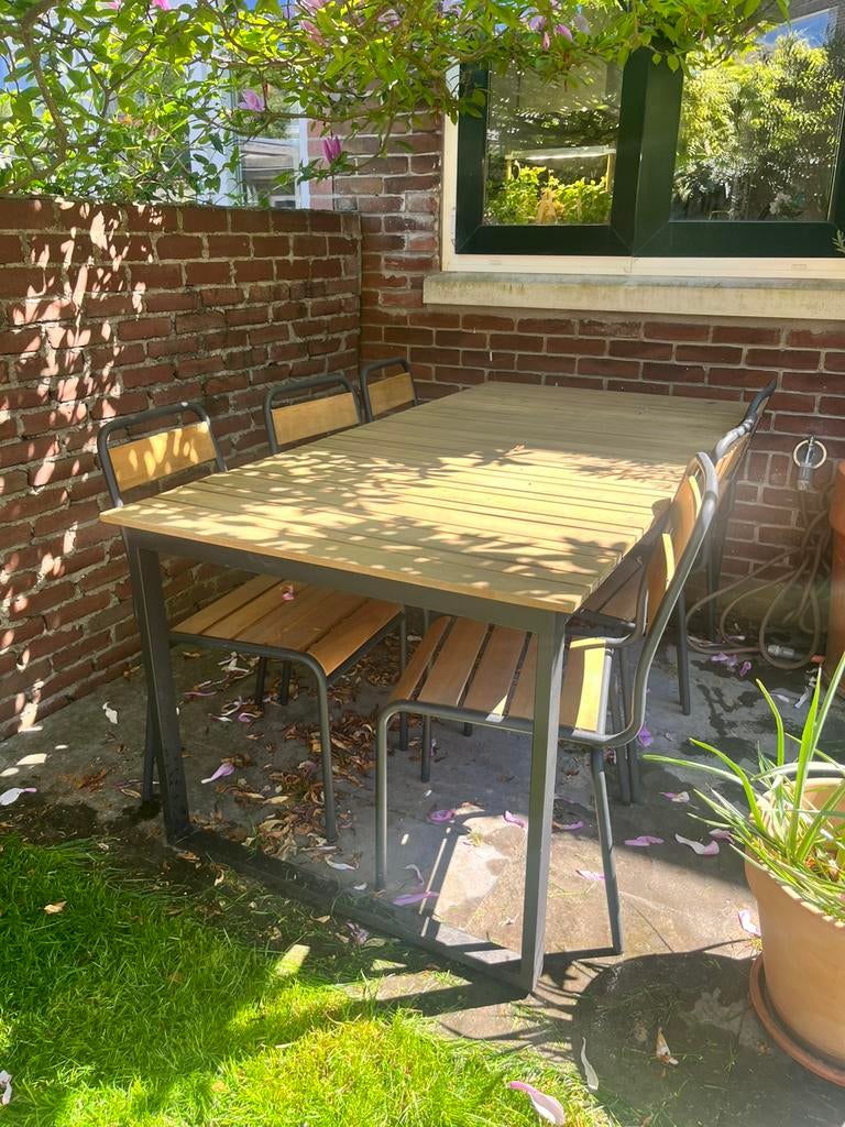 Garden table (teak 180x90cm), Ophalen, Zo goed als nieuw, Teakhout