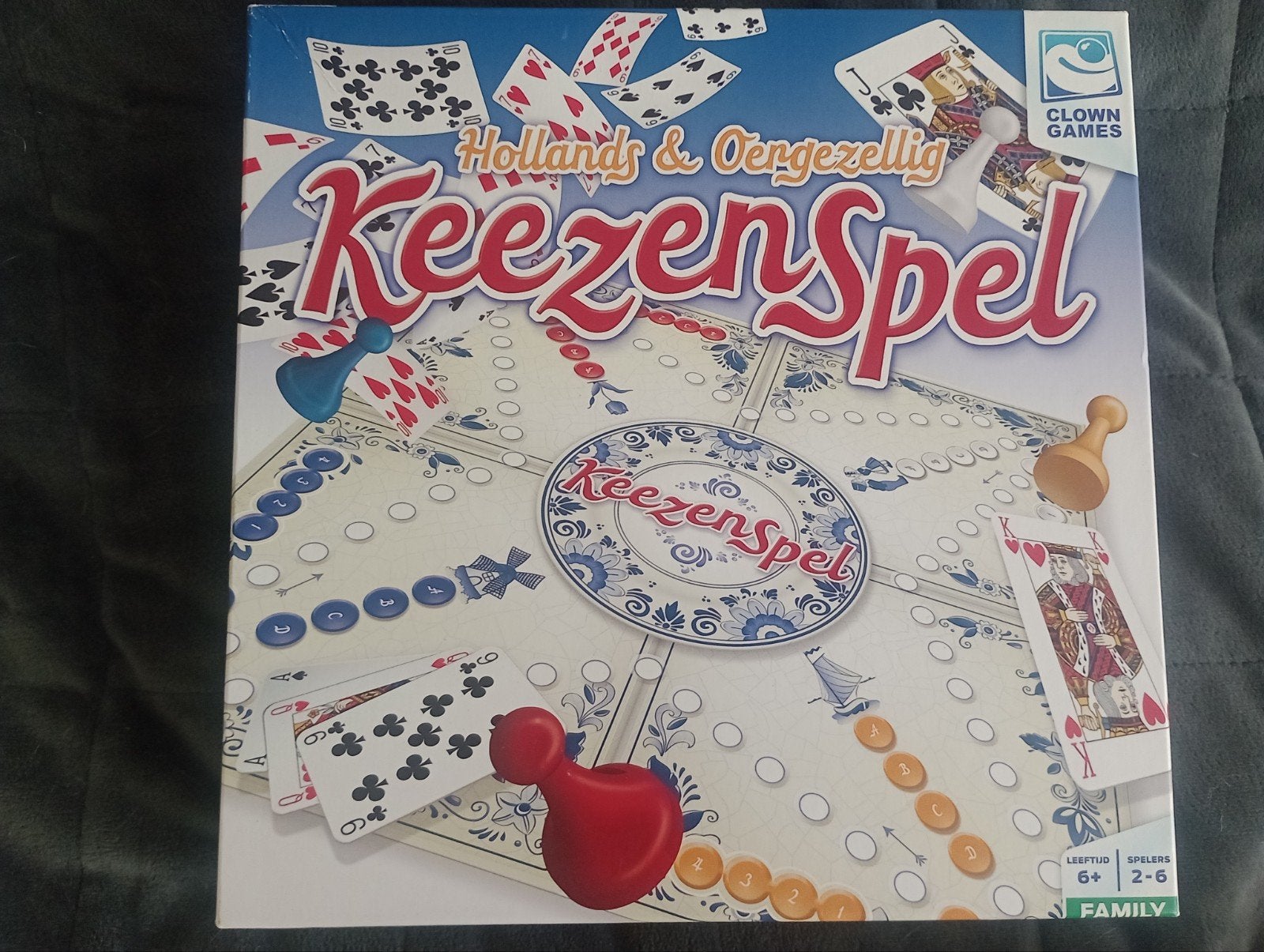 Keezenspel - 4 en 6 personen, zgan, Vijf spelers of meer, Ophalen of Verzenden, Nieuw, Clown Games