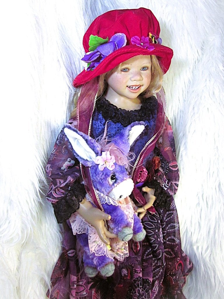 Outfit met baby ezel maat 87-94cm Himstedt Zwergnase poppen, Verzenden, Nieuw, Kleertjes