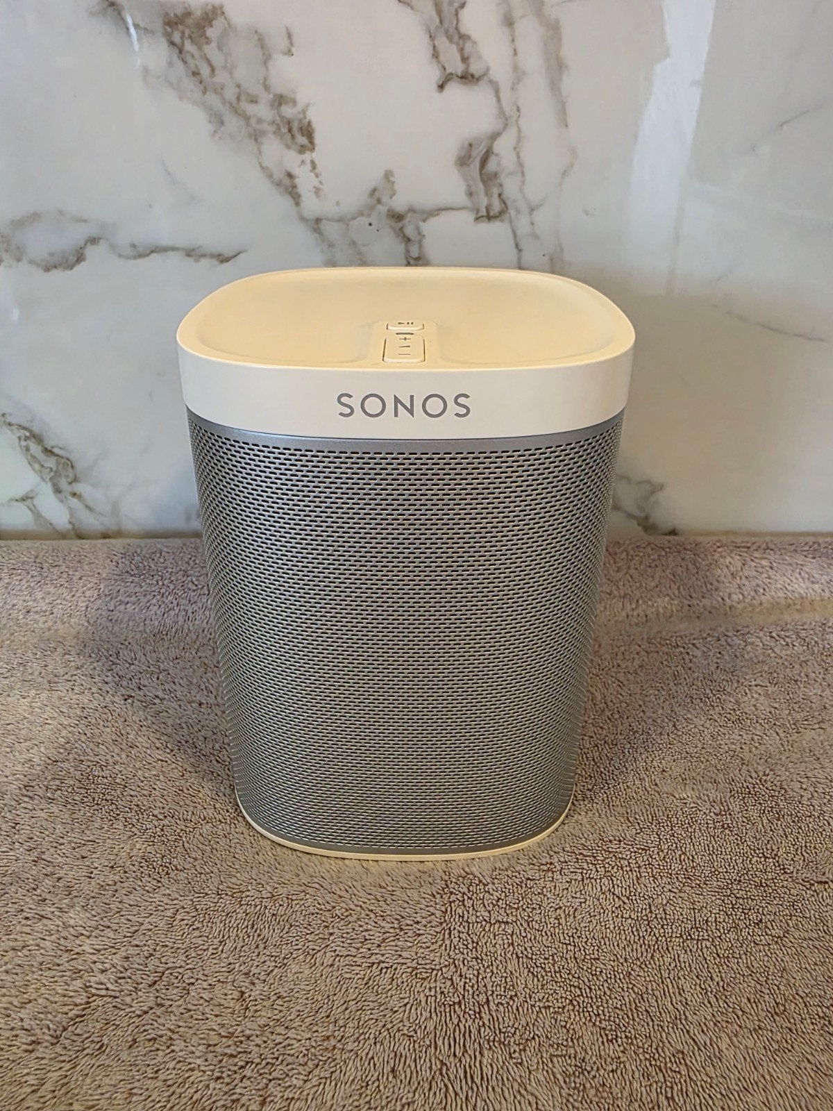 Sonos Play:1 WiFi speaker – wit – werkt perfect, Bluetooth, Ophalen of Verzenden, Zo goed als nieuw, Boekenplank luidspreker