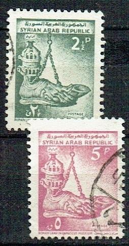 Syrie 1966 Museum Damascus Olielamp, Verzenden, Gestempeld, Overige thema's