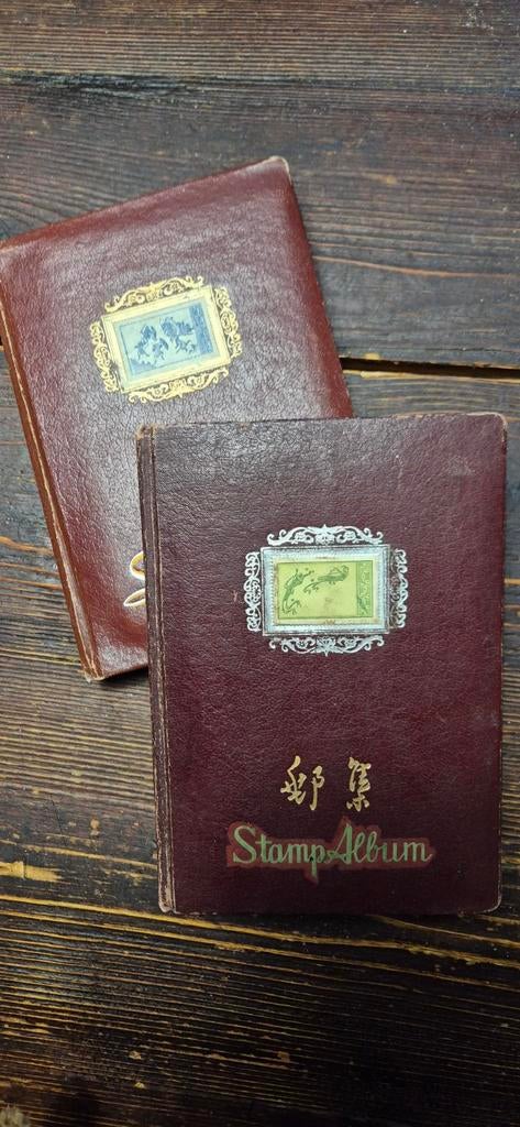Vintage Postzegelalbums met Collectie, Ophalen of Verzenden, Nederland en Buitenland