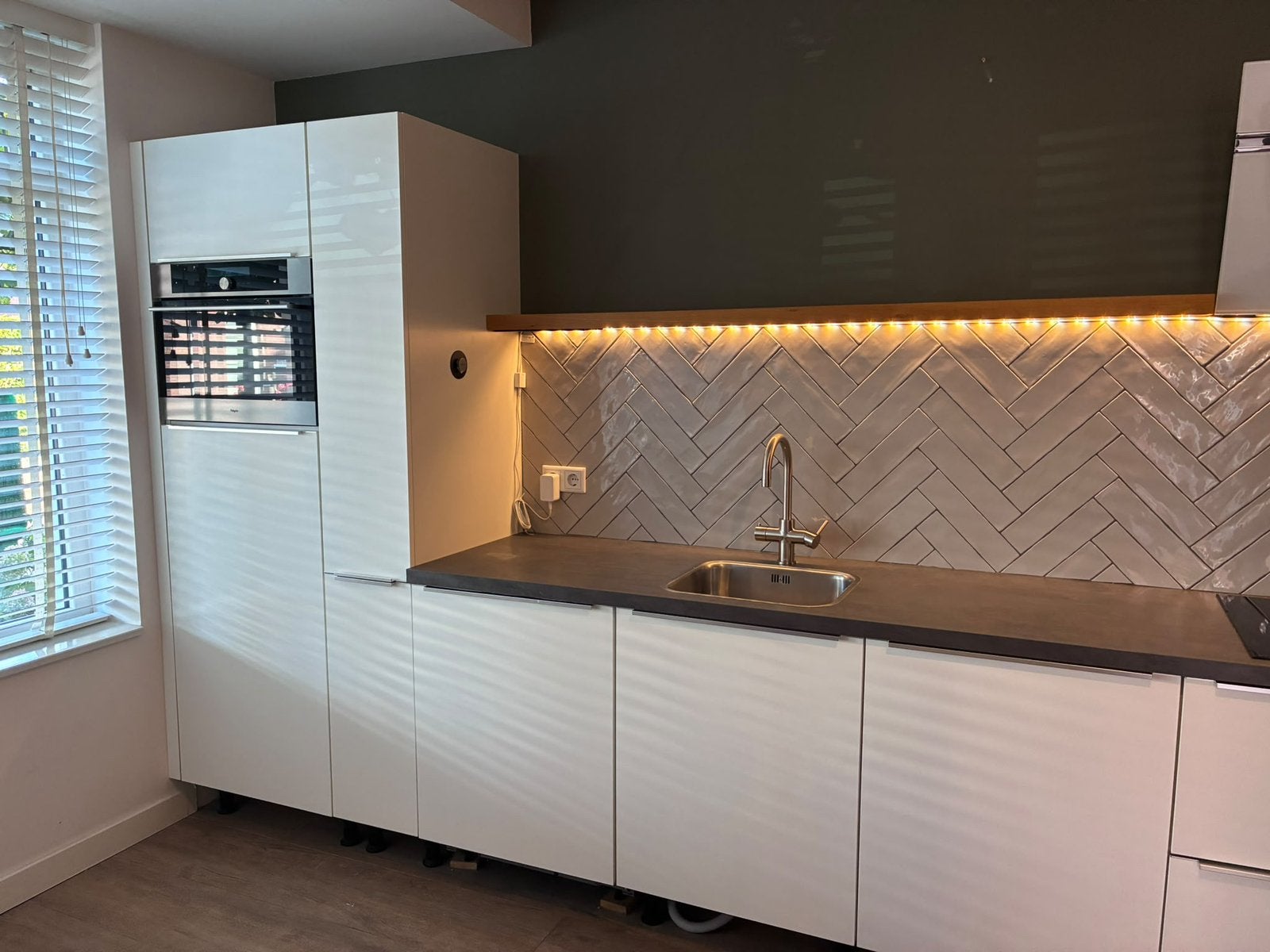 Keuken complete, Huis en Inrichting, Ophalen, Zo goed als nieuw, Wit