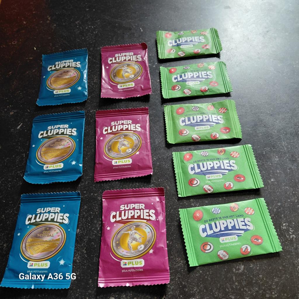 Plus Cluppies voetbalplaatjes - Diverse varianten, Verzamelen, Ophalen of Verzenden, Overige binnenlandse clubs, Spelerskaart