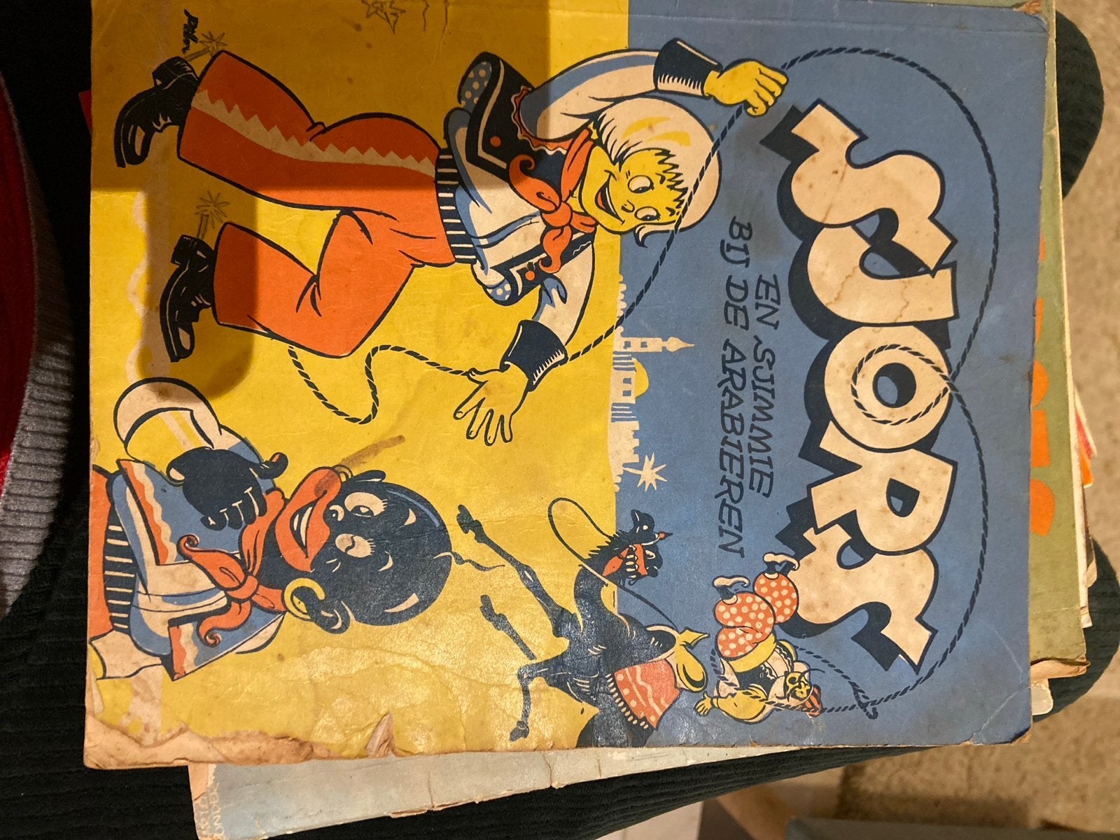 Sjors en Sjimmie bij de Arabieren - Vintage stripboek, Boeken, Eén stripboek, Ophalen, Gelezen