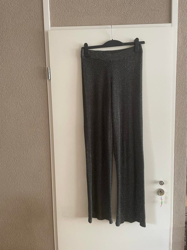 Noisy May metallic flare broek maat S, Ophalen of Verzenden, Maat 36 (S), Gedragen, Grijs