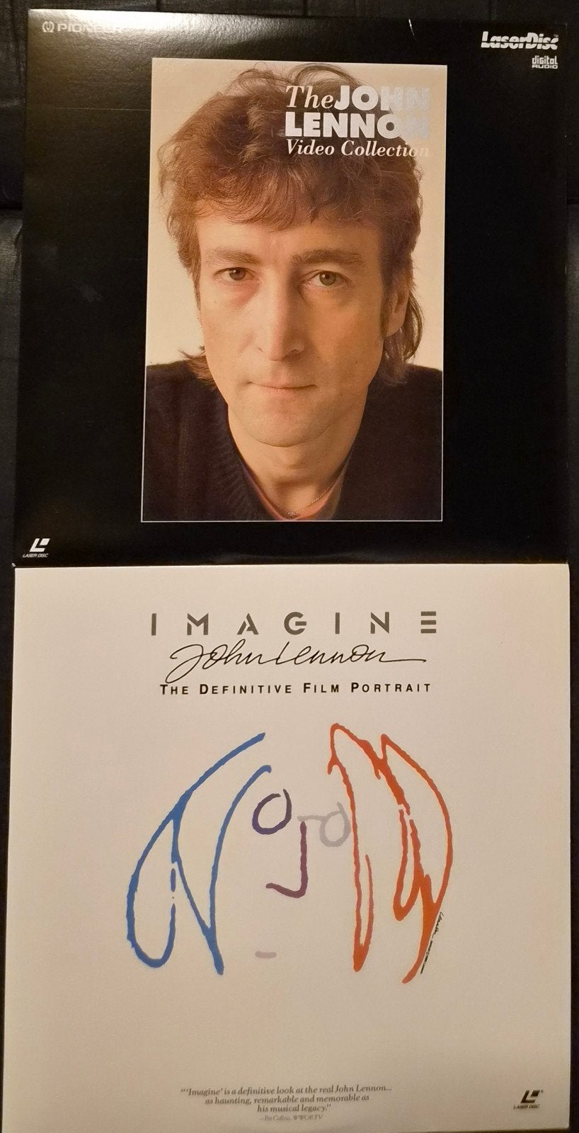 2x John Lennon op Laserdisc, Cd's en Dvd's, Dvd's | Muziek en Concerten, Zo goed als nieuw, Muziekvideo's, Alle leeftijden, Ophalen of Verzenden