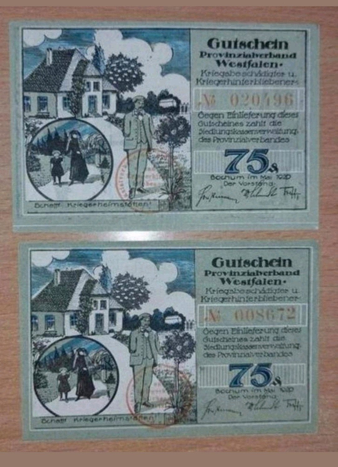 Duits Notgeld Bochum Noodgeld, Postzegels en Munten, Ophalen of Verzenden, Duitsland