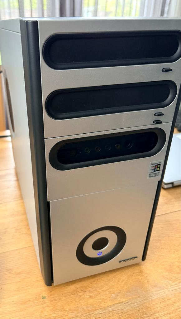 Retro Medion PC Pentium 2.6GHz, FX 5500, 120GB HDD, Floppy,, Ophalen, Gebruikt, HDD, Met videokaart