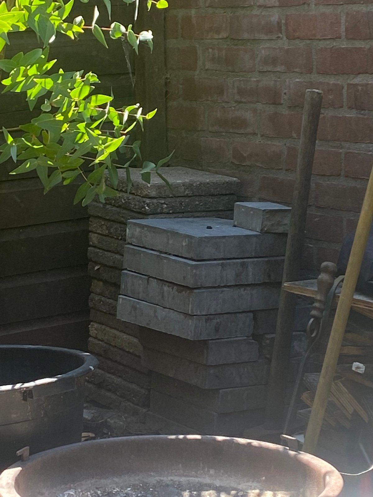 Trottor tegels, Ophalen, Zo goed als nieuw, Beton, Terrastegels